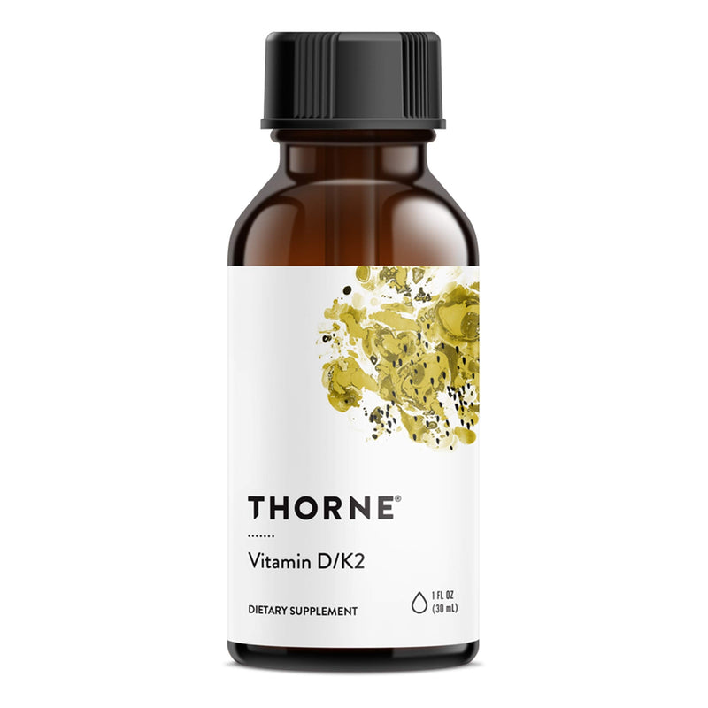 Thorne Research - Vitamin D/K2 Liquid (Metered Dispenser) - Dietary Supplement with Vitamins D3 and K2 to Support Healthy Bones and Muscles - 1 Fluid Ounce (30 ml) - NewNest Australia
