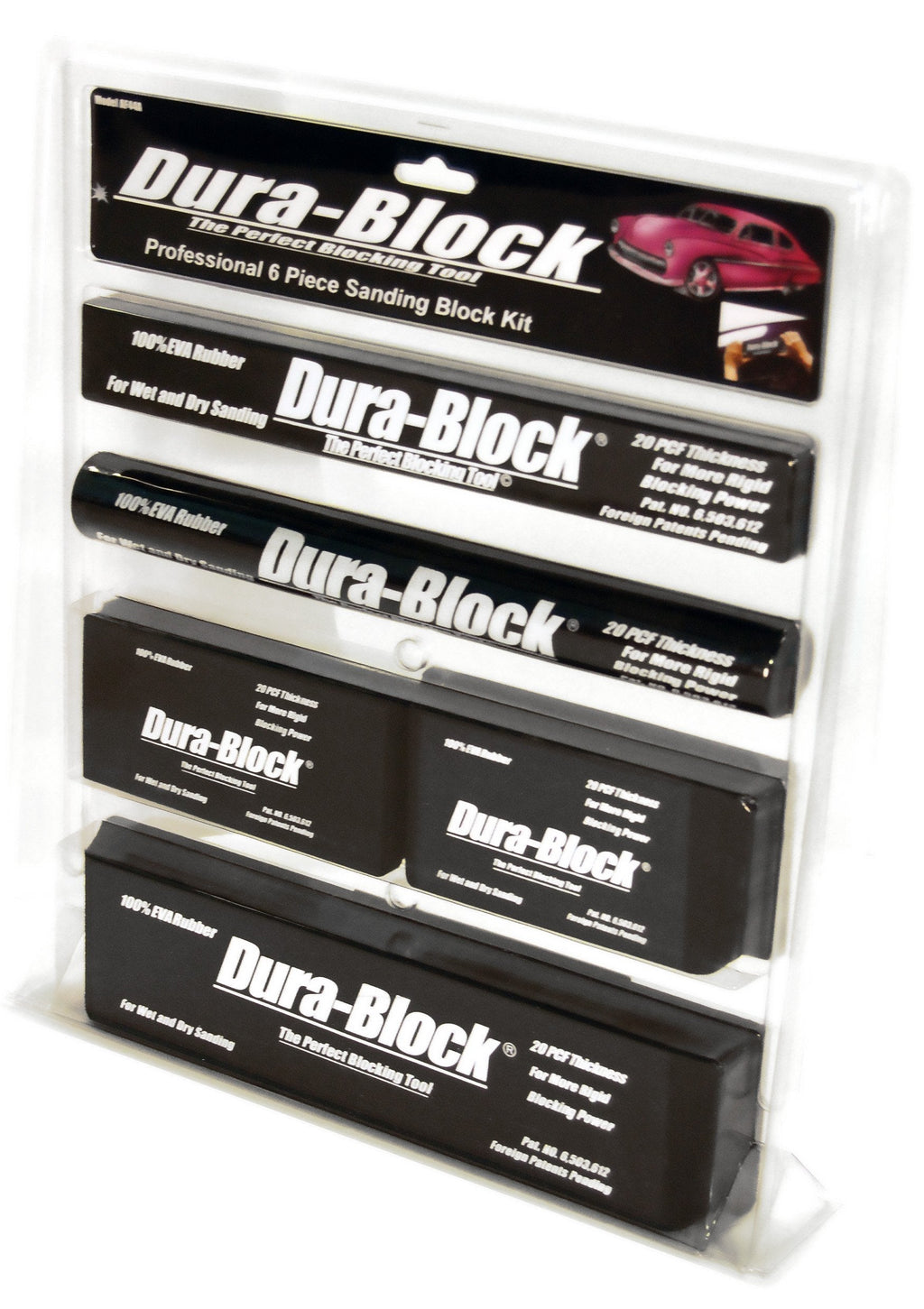 Dura-Block AF44A Black 6-Piece Sanding Block Set 1-Pack - NewNest Australia