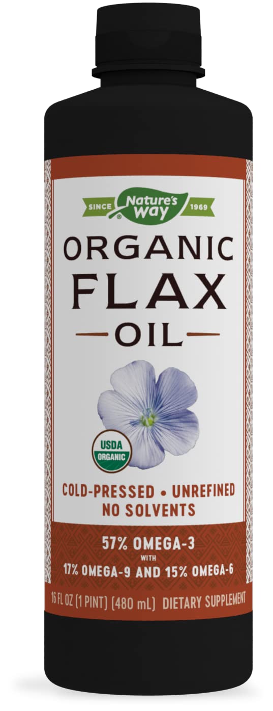 Nature's Way EfaGold Flax Oil USDA Organic, 16 Fl. Oz. 16 Fl Oz (480 ml) - NewNest Australia