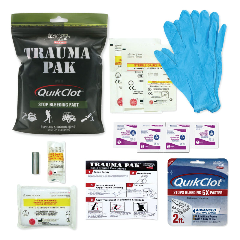 Adventure Medical Kits Trauma Pak with QuikClot Black One Size - NewNest Australia