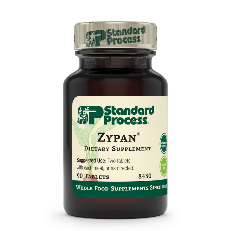 Standard Process Zypan - Whole Food Digestion and Digestive Health with Pepsin, Betaine Hydrochloride (Betaine HCl) and Pancreatin - Gluten Free - 90 Tablets 90 Count (Pack of 1) - NewNest Australia