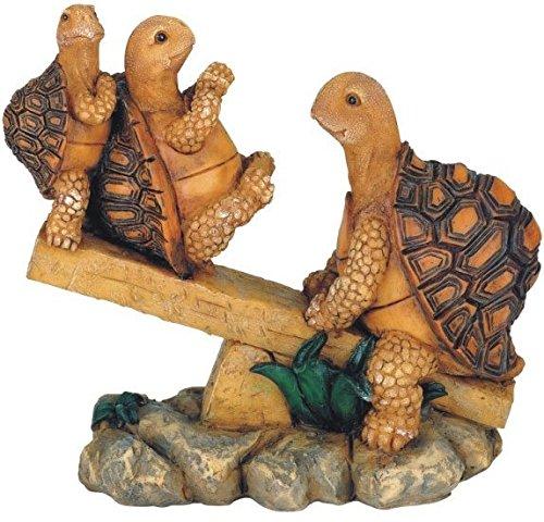 NewNest Australia - George S. Chen Imports SS-G-61058, 3 Turtles On Seesaw Garden Decoration Collectible figure Statue Model 