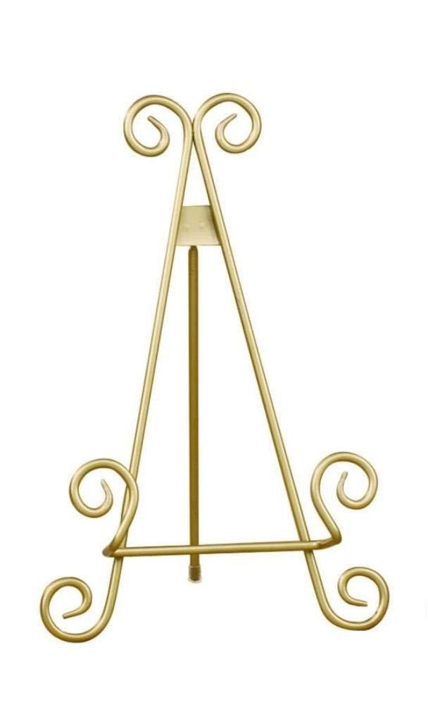 NewNest Australia - 9" Gold Finish Stratford Metal Plate Photo Display Easel Stand 