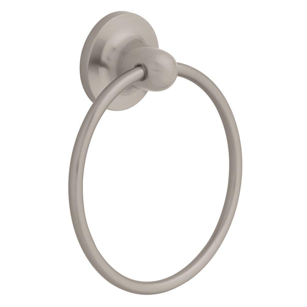 Franklin Brass Bathroom Accessories 127775 Astra Towel Ring, Satin Nickel - NewNest Australia