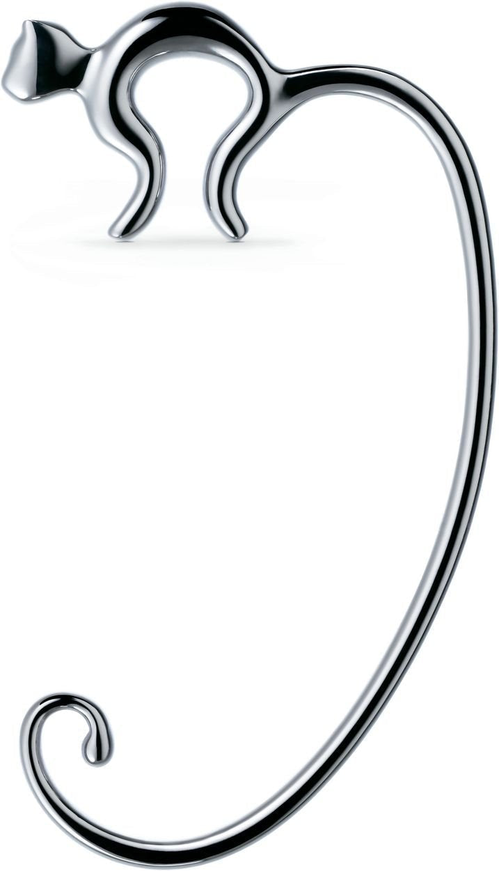 NewNest Australia - Alessi Aleesi FGO01 Minou Purse Hook, Silver,Small 