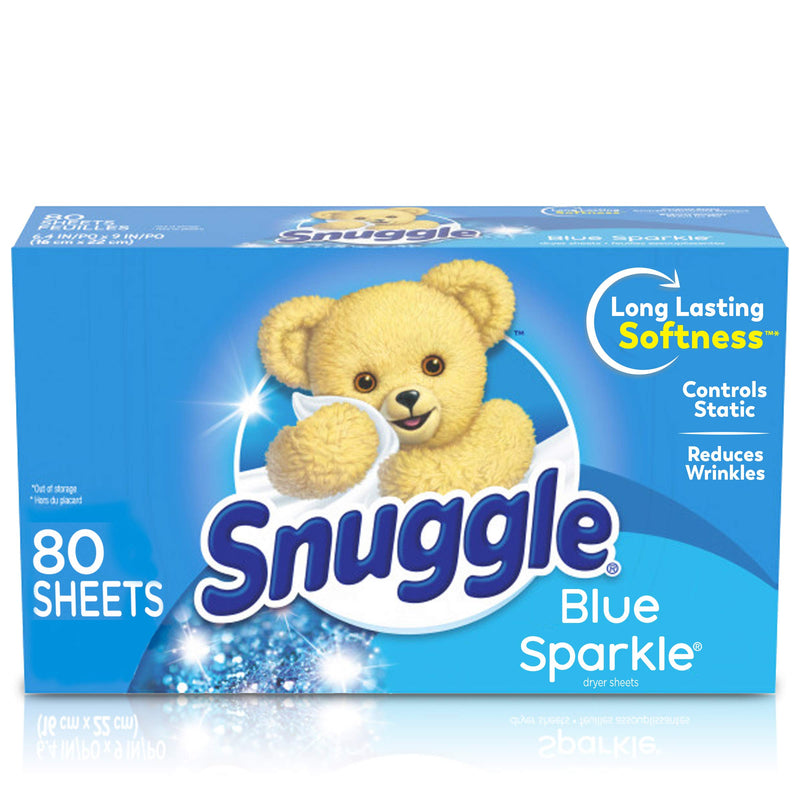 Snuggle Fabric Softener Dryer Sheets, Blue Sparkle, 80 Count - NewNest Australia