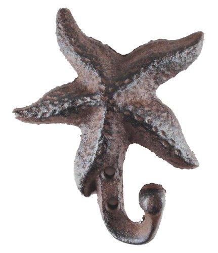 NewNest Australia - Iron Starfish Hook, Set of 2 