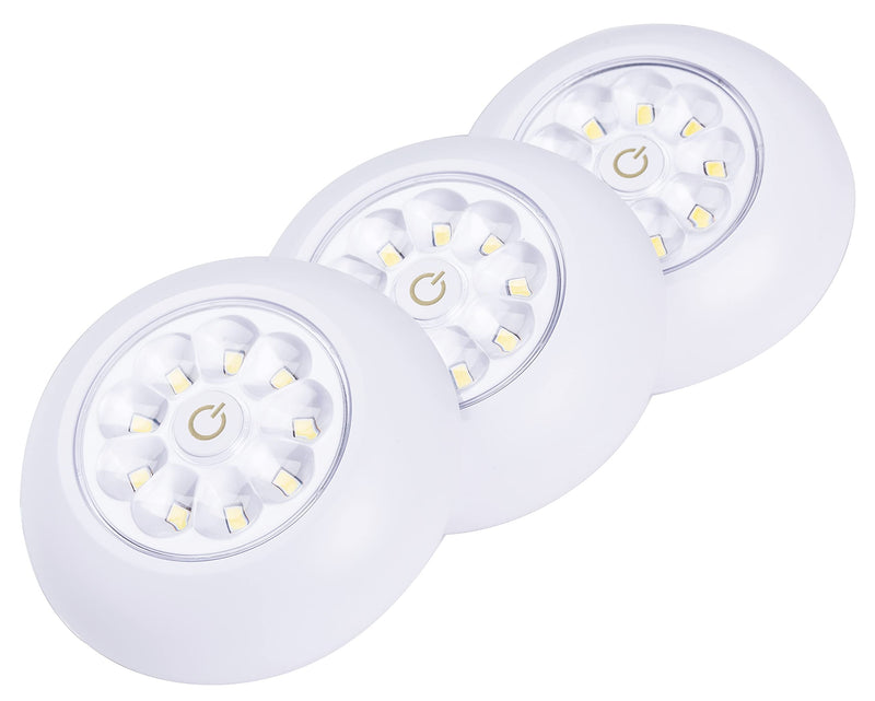 LIGHT IT! by Fulcrum 30016-308 9-LED Anywhere Light XB, 3-pack, White, 3 Count - NewNest Australia