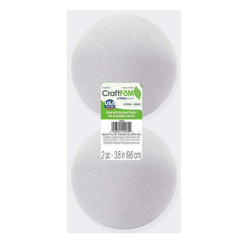 FloraCraft CraftF?M 2 Piece Ball 3.8 Inch White - NewNest Australia