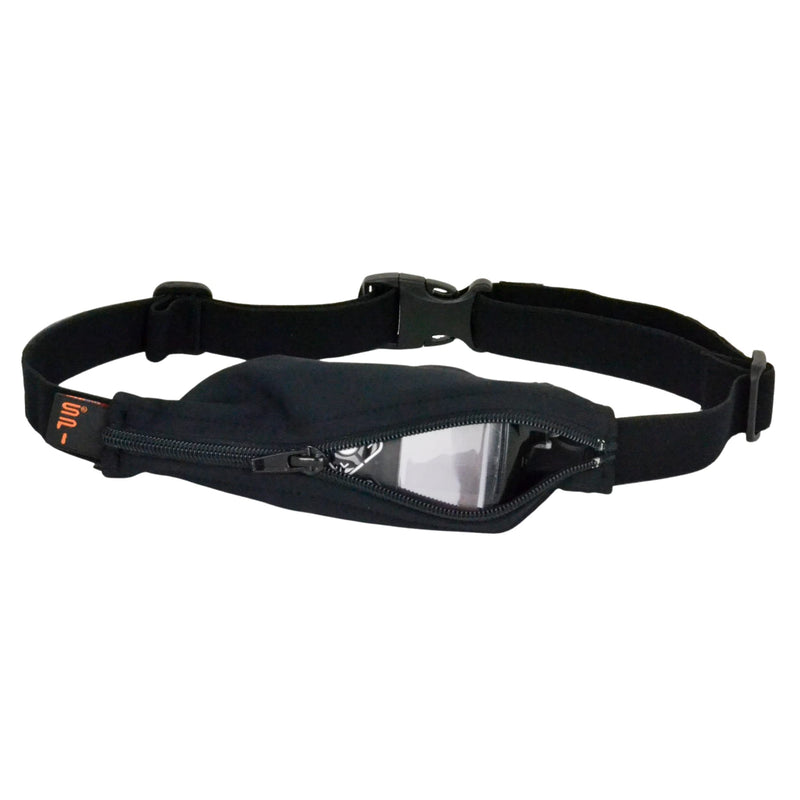 SPIbelt Diabetic Belt: Adult - No-Bounce, Discreet Belt with Hole for Insulin Pump or Other Medical Devices! (Black with Black Zipper) - NewNest Australia