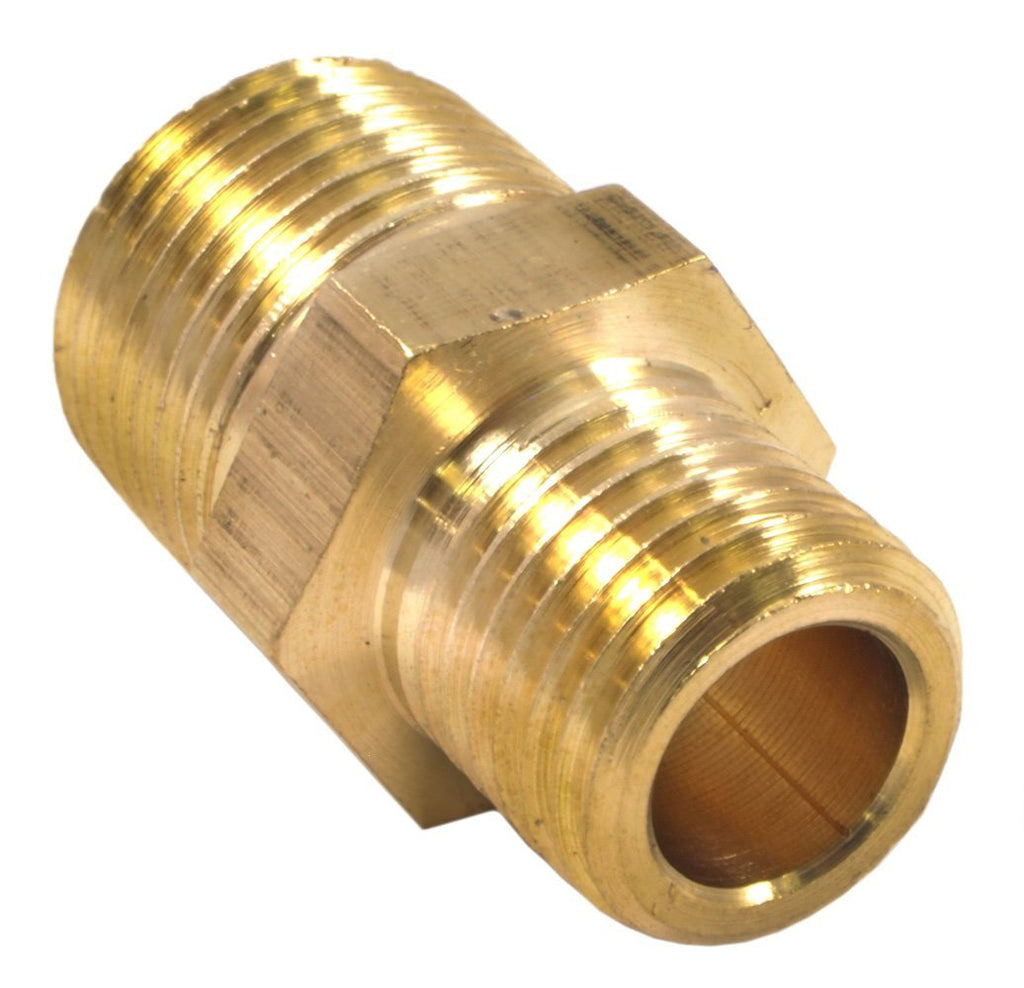 Forney 75533 Brass Fitting, Reducer Adapter, 3/8-Inch Male NPT to 1/4-Inch Male NPT - NewNest Australia