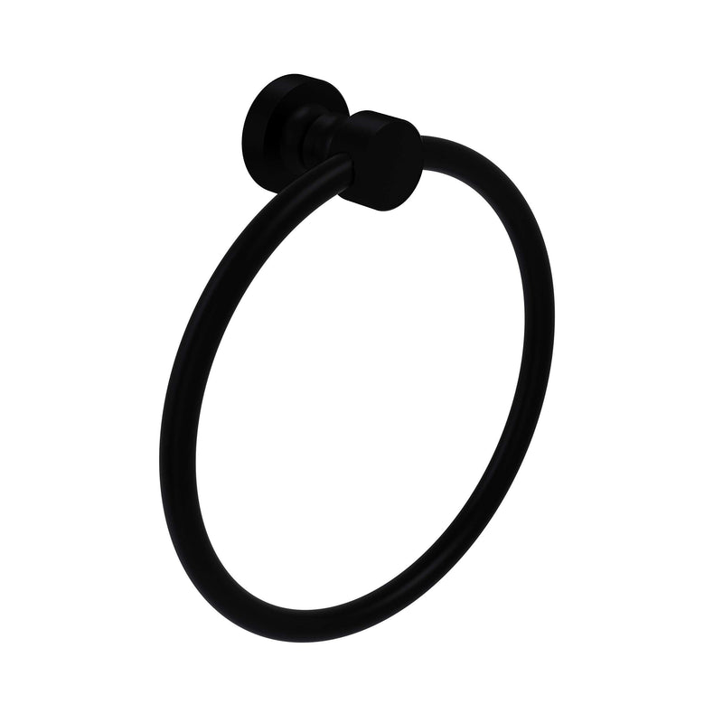 Allied Brass FT-16 Foxtrot Collection Towel Ring, Matte Black - NewNest Australia