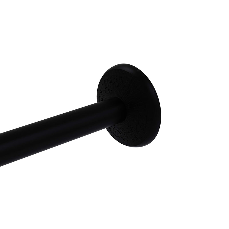 Allied Brass MC-98 Monte Carlo Collection Curtain Shower Rod Bracket, Matte Black - NewNest Australia