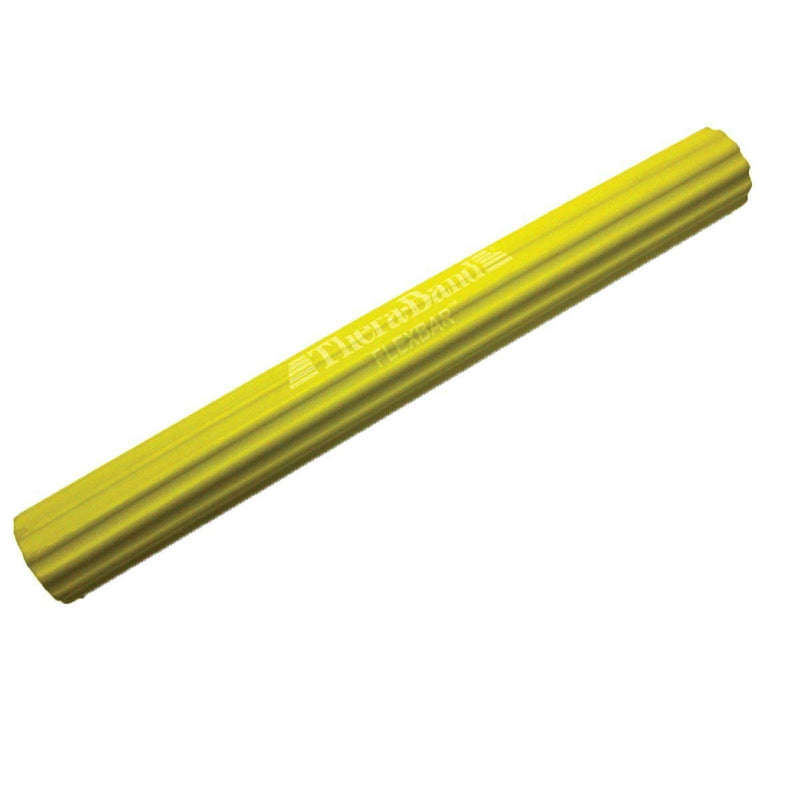 THERABAND FlexBar, Tennis Elbow Therapy Bar, Relieve Tendonitis Pain & Improve Grip Strength, Resistance Bar for Golfers Elbow & Tendinitis, Yellow, Extra Light, Beginner - NewNest Australia
