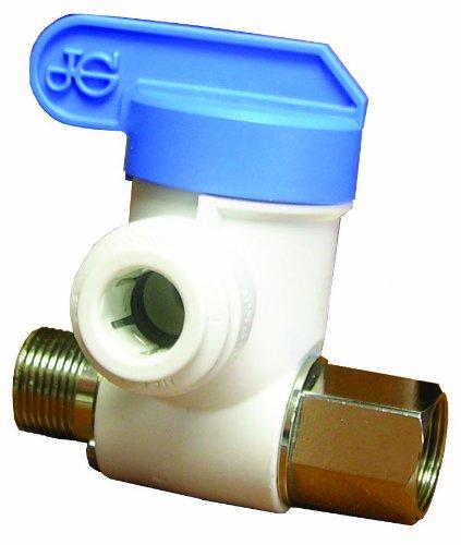 John Guest ASVPP1LF Angle Stop Adapter Valve, Push-to-Connect, 3/8-Inch by 3/8-Inch by 1/4-Inch - NewNest Australia