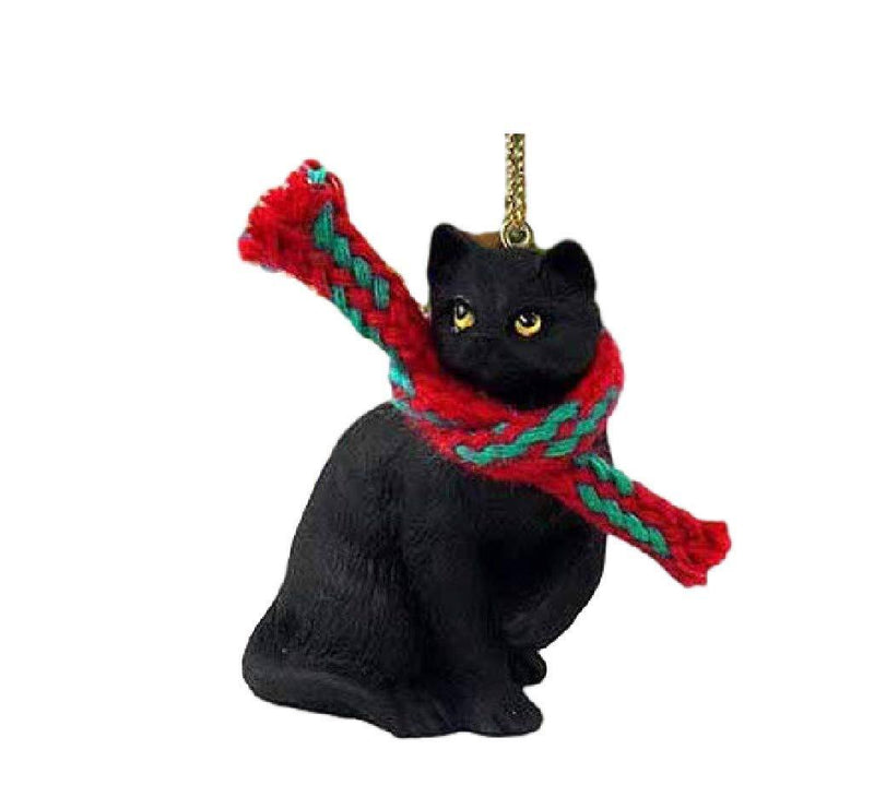 NewNest Australia - Conversation Concepts 1 X Tiny Ones Black Cat Ornament w/Scarf 