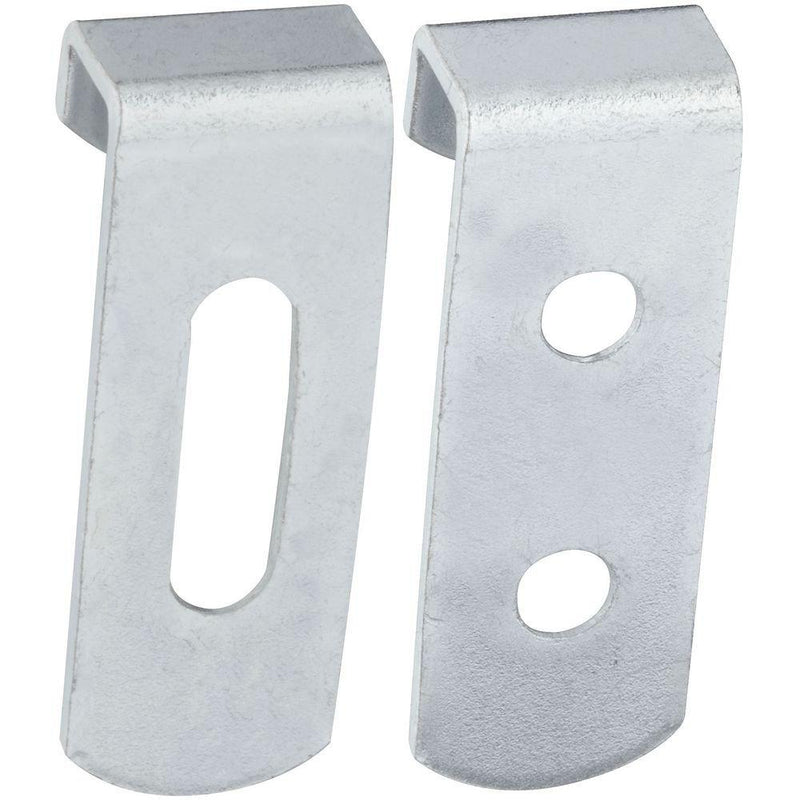 NewNest Australia - National Hardware N260-372 V2559 Hidden Mirror Holders in Zinc plated, 4 pack 