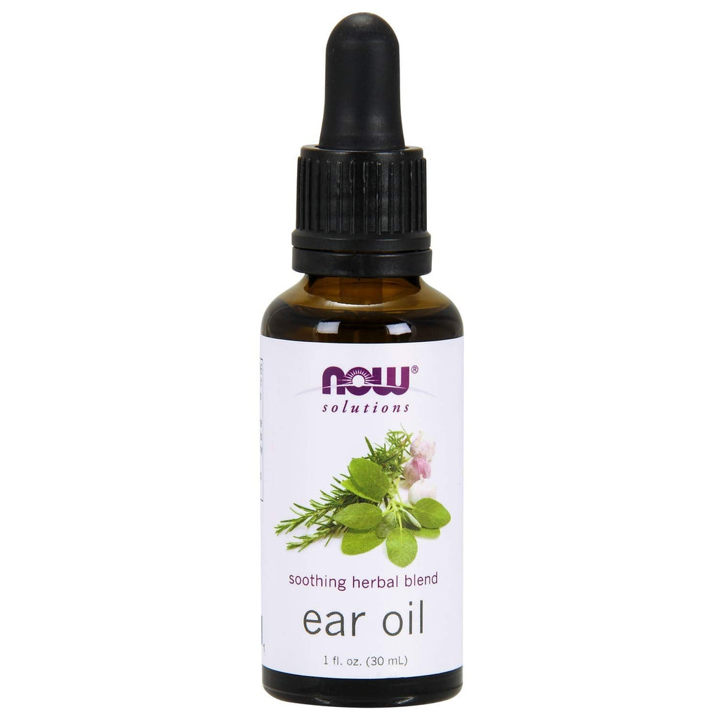 NOW Solutions, Ear Oil, Soothing Herbal Blend, Great on Mild Discomfort or Irritation, 1-Ounce - NewNest Australia