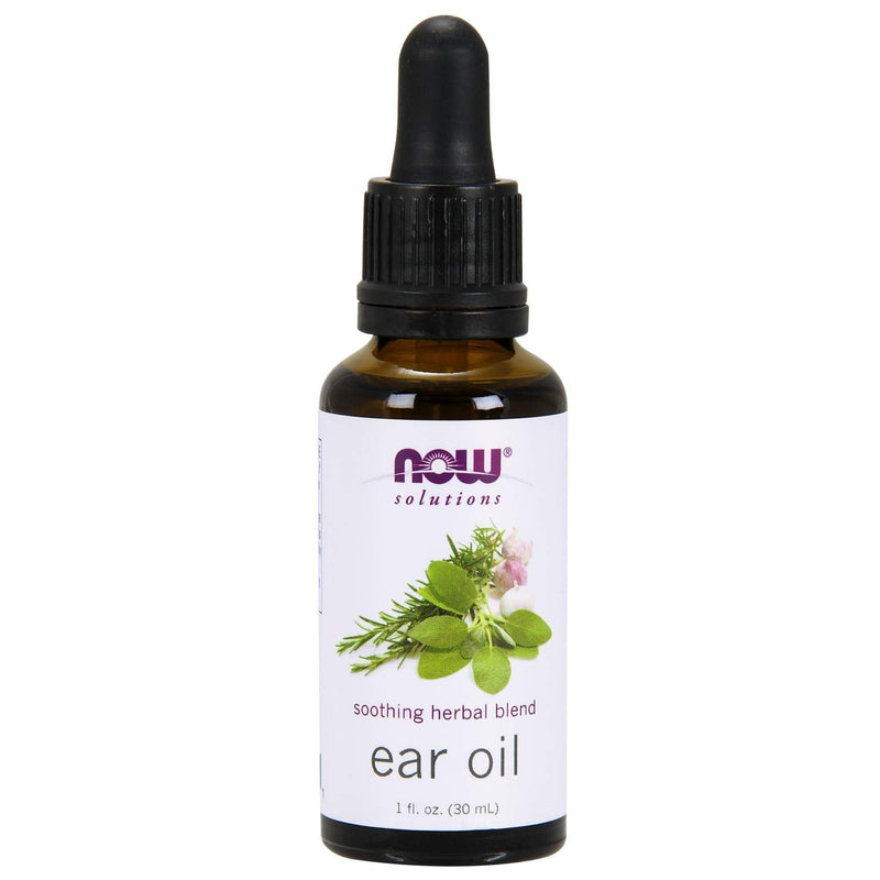 NOW Solutions, Ear Oil, Soothing Herbal Blend, Great on Mild Discomfort or Irritation, 1-Ounce - NewNest Australia