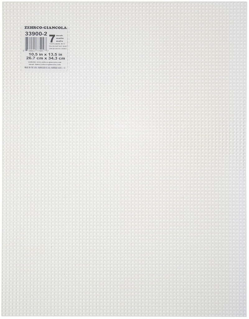 Darice Plastic Mesh Canvas - White - 10.5 x 13.5 10 x 13 inches - NewNest Australia