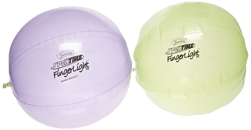 Sportime FingerLights Polyurethane Balls - 14 inch - Pair of 2 - Assorted Colors - NewNest Australia