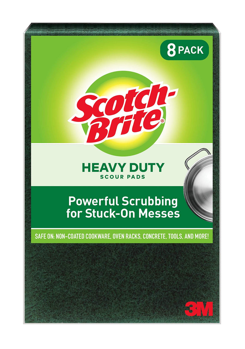 Scotch-Brite Heavy Duty Large Scour Pads, Scouring Pads for Kitchen and Dish Cleaning, 8 Pads - NewNest Australia