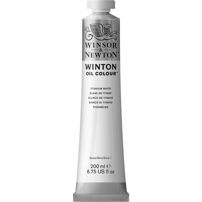 Winsor & Newton 1437644 Winton Oil Color Paint, 200-ml Tube, Titanium White - NewNest Australia