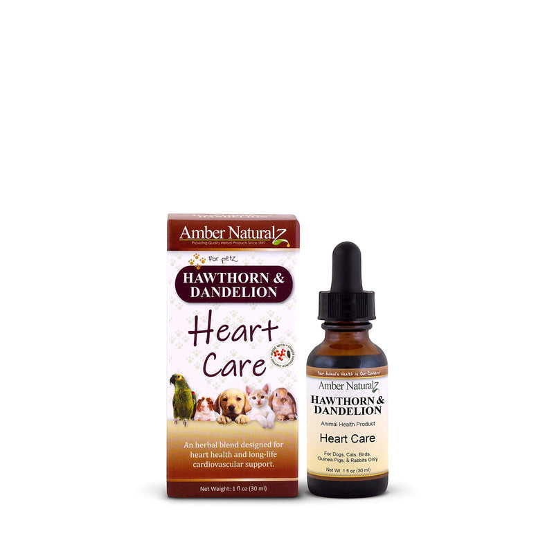 Amber NaturalZ - Hawthorn & Dandelion - Heart Care - for Petz - 1 Ounce - NewNest Australia