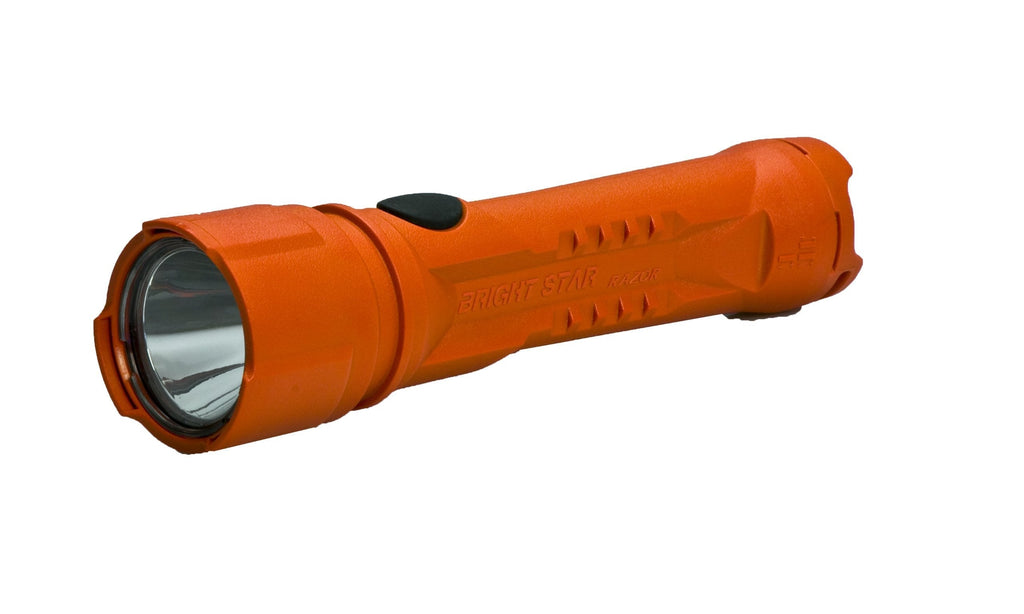 Brightstar Razor Work Safe LED Flashlight – Intrinsically Safe and Waterproof Torch for Industrial and Emergency Use – Made in USA – Orange (60102-ORANGE) Razor 1 - NewNest Australia