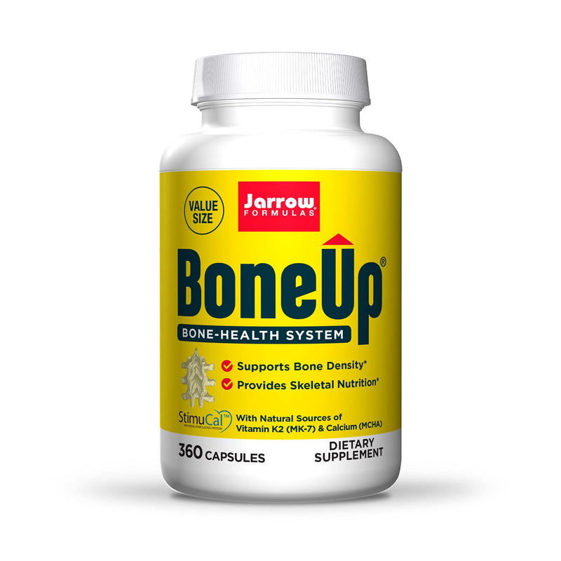 Jarrow Formulas BoneUp - 360 Capsules - Micronutrient Formula for Bone Health - Includes Natural Sources of Vitamin D3, Vitamin K2 (as MK-7) & Calcium - 180 Servings - NewNest Australia