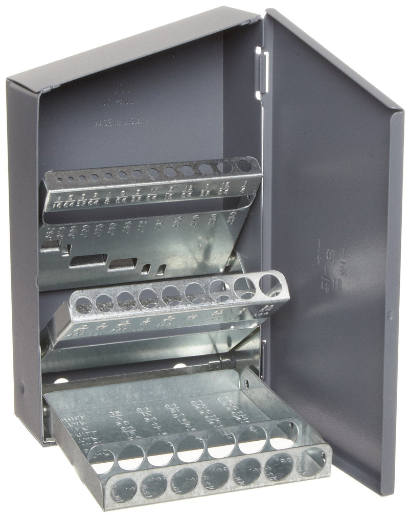 Chicago Latrobe 57804 Drill Bit Case, 29 Bit Capacity, for Inch Sizes 1/16" - 1/2" x 64ths Increments - NewNest Australia