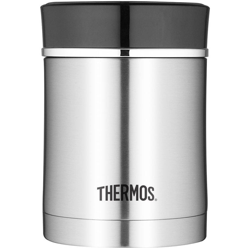 NewNest Australia - Thermos Stainless Steel Insulated Travel Food Jar With Lid, 16 Ounce, Black 