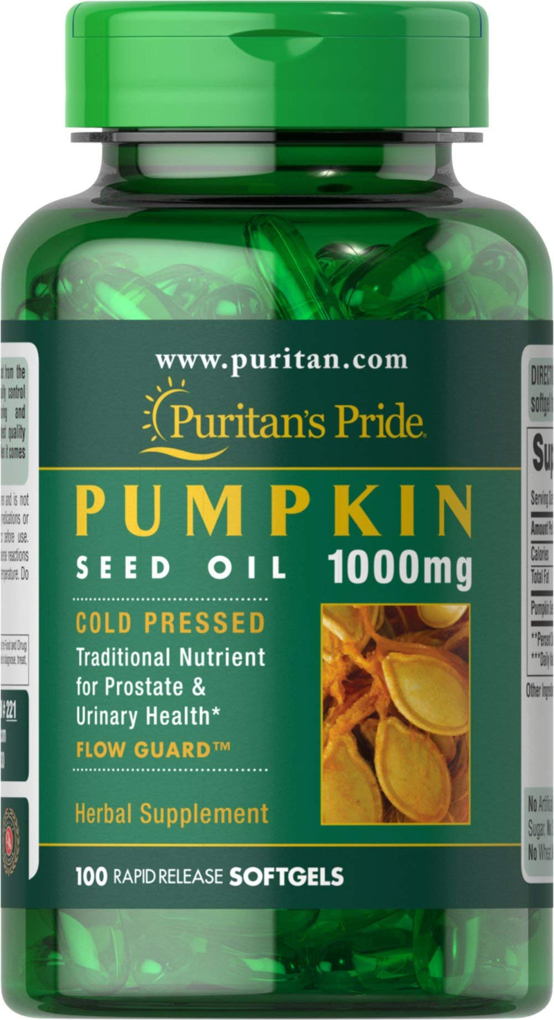 Pumpkin Seed Oil, Supports Prostate and Urinary Health White 100 Count (Pack of 1) - NewNest Australia