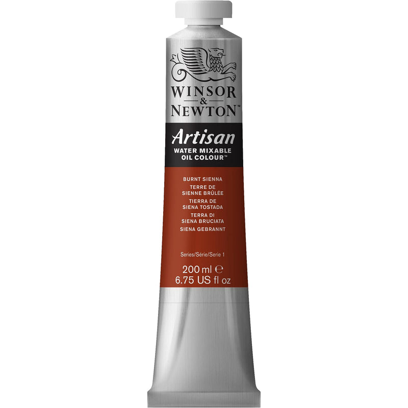 Winsor & Newton Artisan Water Mixable Oil Colour Paint, 200ml Tube, Burnt Sienna 200-ml Tube - NewNest Australia