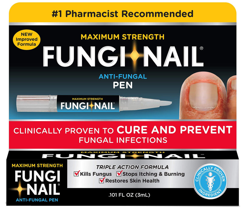 Fungi-Nail Pen Applicator Anti-Fungal Solution, Kills Fungus That Can Lead to Nail & Athlete’s Foot with Tolnaftate & Clinically Proven to Cure and Prevent Fungal Infections | 0.10 Fl Oz (Pack of 1) 1 Count - NewNest Australia