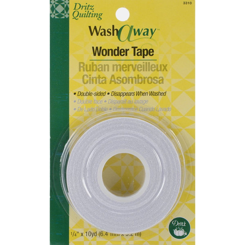 Dritz 3310 Wash-A-Way Wonder Tape, 1/4-Inch x 10-Yards , White - NewNest Australia