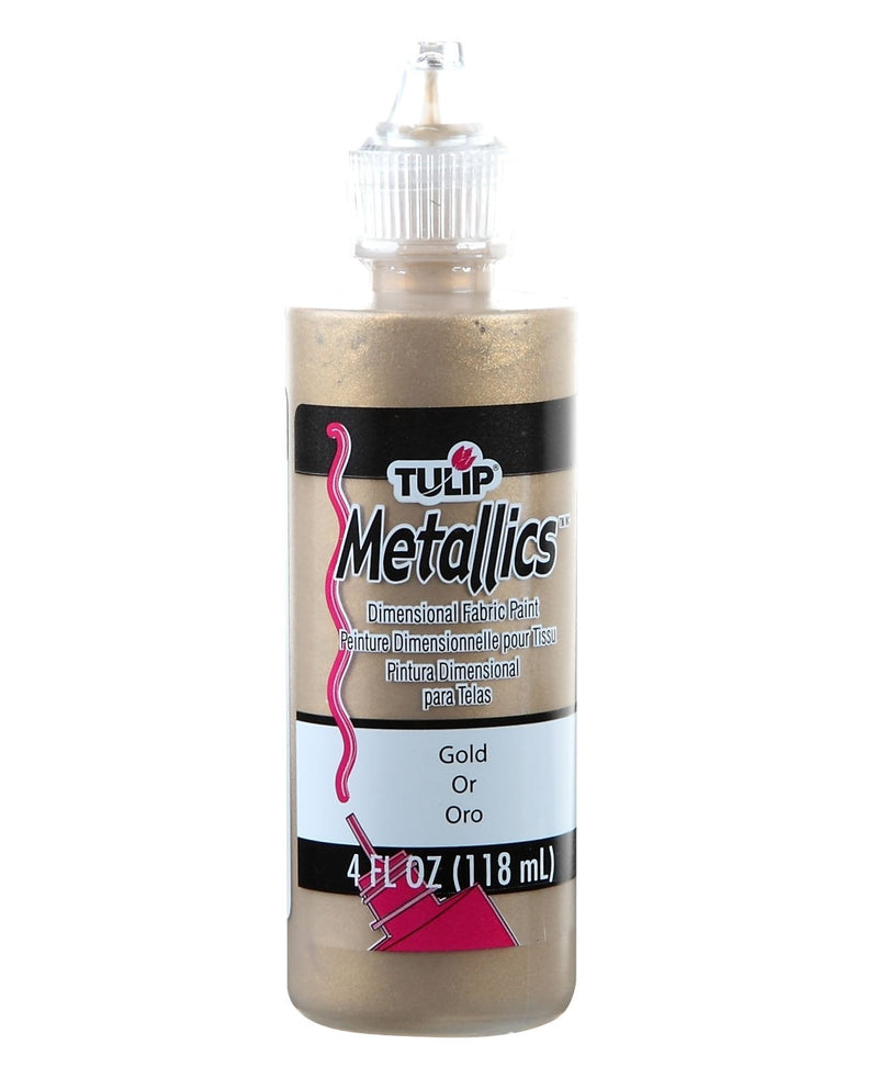 Tulip 17372 Dimensional Fabric Paint 4oz Metallic Gold - NewNest Australia