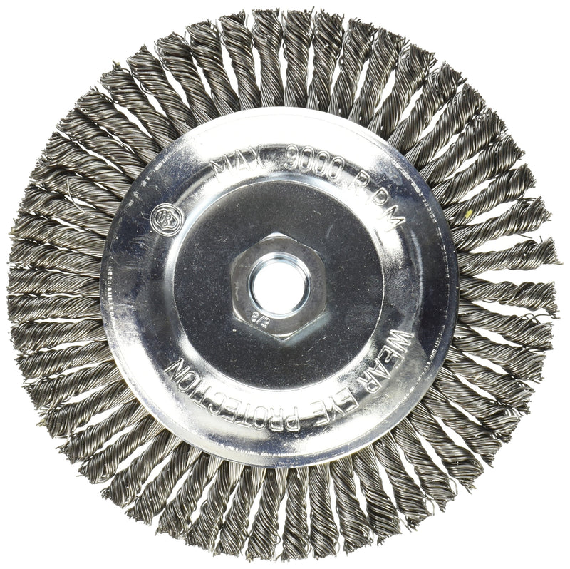 Mercer Industries 186030-6" x 3/16" x 5/8"-11 Stringer Bead Wire Wheel.020 Carbon Steel Wire .020 Carbon Steel 6" x 3/16" x 5/8"-11 - NewNest Australia