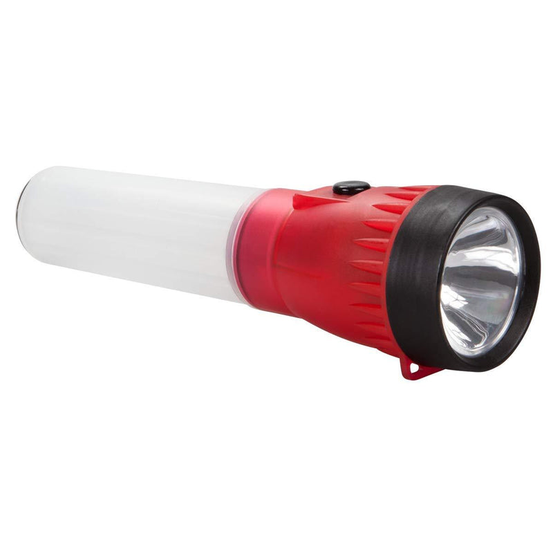 Life Gear LED Flashlight with Glow Handle, Emergency Flasher and Storage Compartment, RED - NewNest Australia