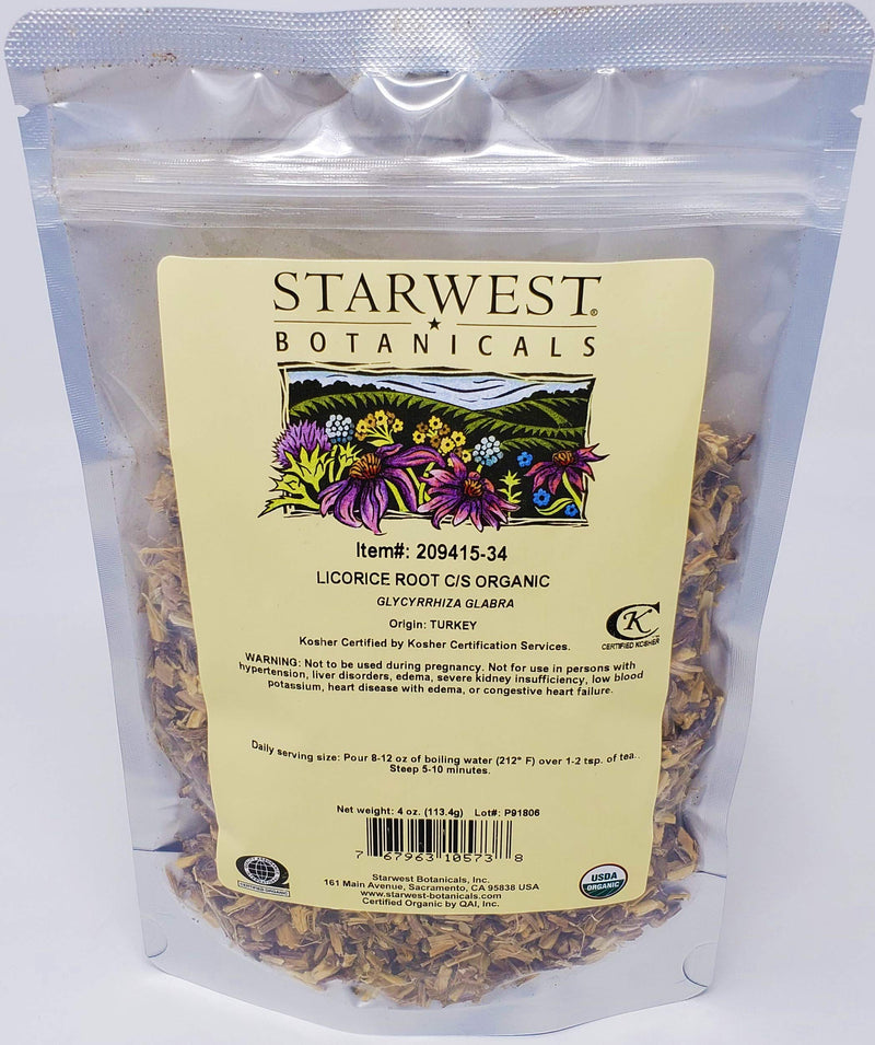 Starwest Botanicals Organic Licorice Root Tea Loose Cut and Sifted, 4 Ounces - NewNest Australia