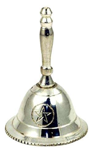 NewNest Australia - New Age Imports Inc. Altar Bell with Pentagram Design, 3 inches tall 