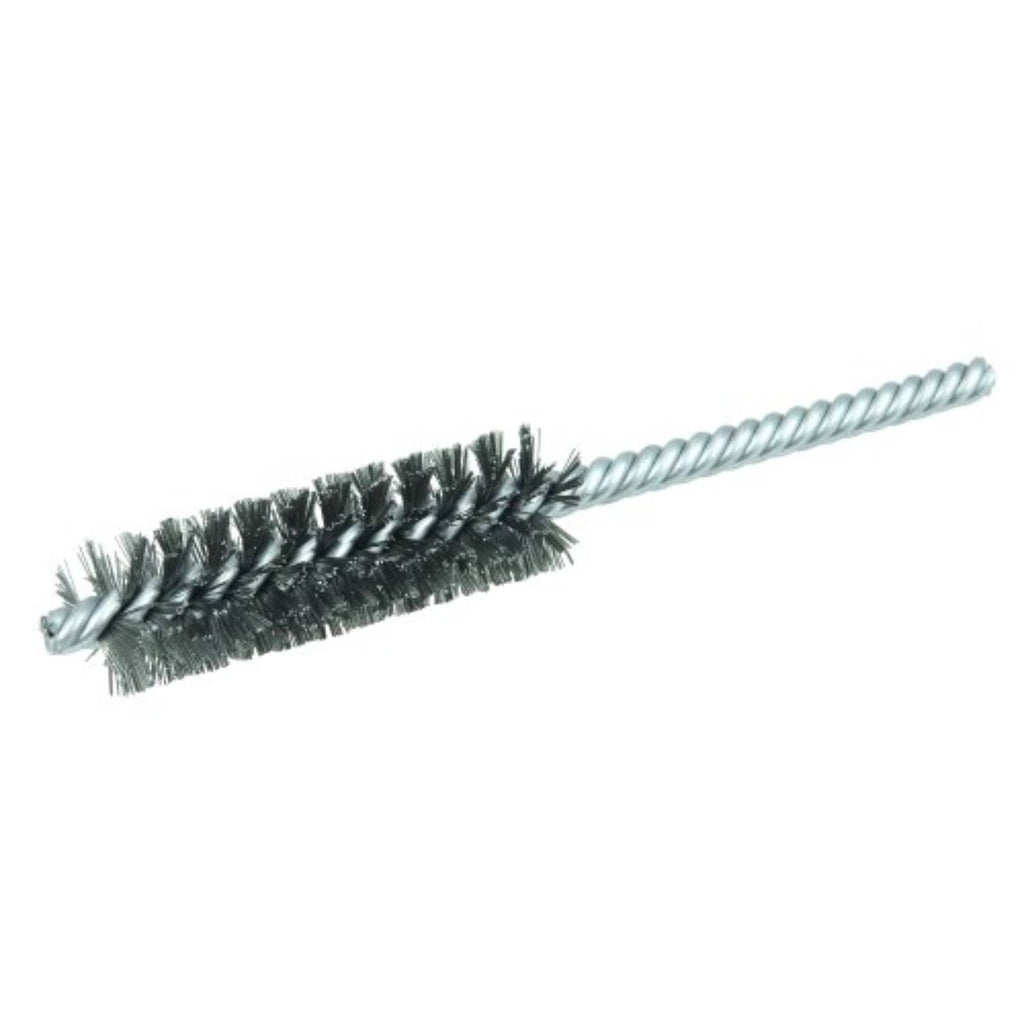 Weiler 21110 0.006" Wire Size, 3/4" Diameter, 5-1/2" Length, Steel Bristles, Double Stem Double Spiral Power Tube Brush, Made in the USA 0.006 Wire Size - NewNest Australia