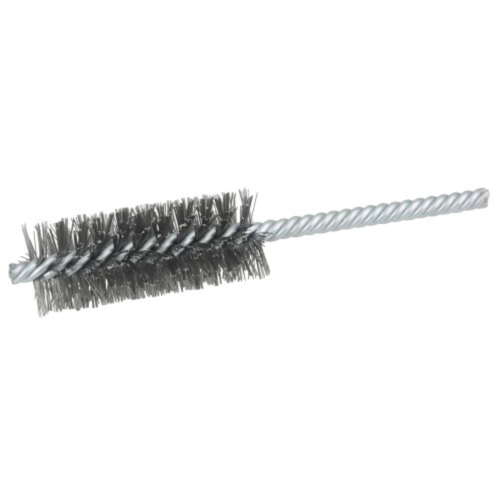 Weiler 21114 0.006" Wire Size, 1" Diameter, 5-1/2" Length, Steel Bristles, Double Stem Double Spiral Power Tube Brush, Made in the USA 0.006 Wire Size - NewNest Australia