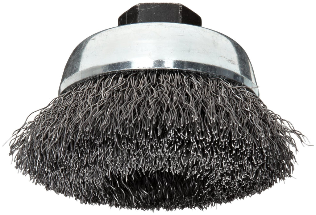 Weiler 36033 Vortec Pro 3" Crimped Wire Cup Brush, .014" Steel Fill, M10 x 1.25 Nut, Made in the USA 3" - NewNest Australia