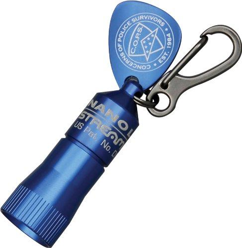 Streamlight 73002 Nano Light Miniature Keychain LED Flashlight, Blue - 10 Lumens Concerns of Police Survivors Blue Single - NewNest Australia