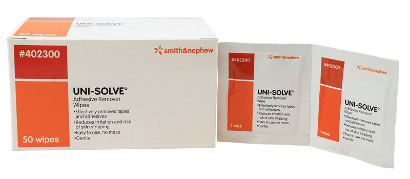 Uni-Solve Adhesive Remover Wipes - Box of 50 50 Count (Pack of 1) - NewNest Australia