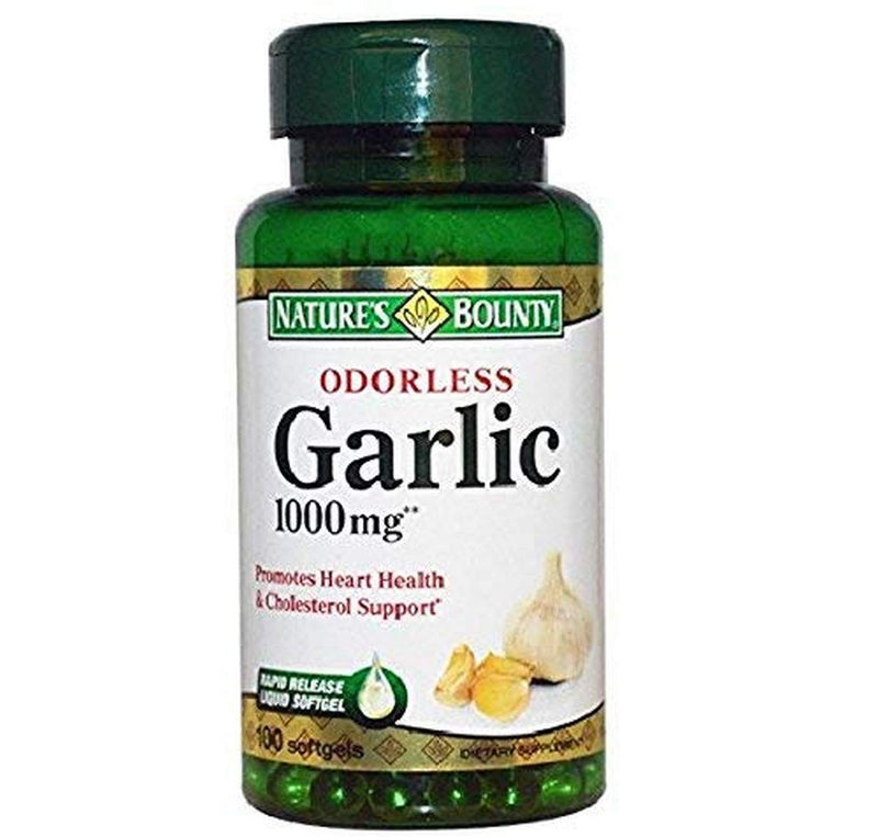 Nature's Bounty Garlic Extract 1000 mg, 100 Rapid Release Softgels - NewNest Australia
