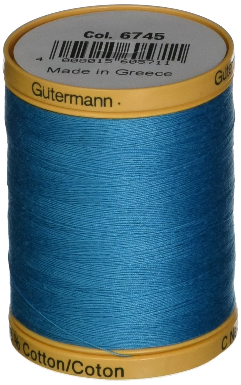 Gutermann Natural Cotton Thread 800M, 800m/875 yd, Aqua Marine - NewNest Australia