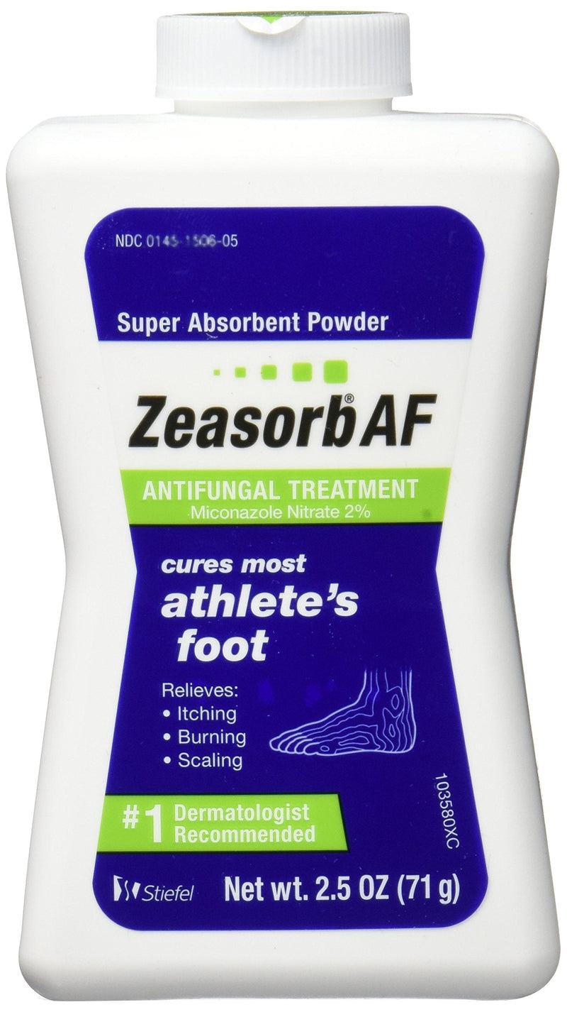 Zeasorb Antifungal Powder Treatment For Athletes Foot - 2.5 Oz (3 Pack) - NewNest Australia