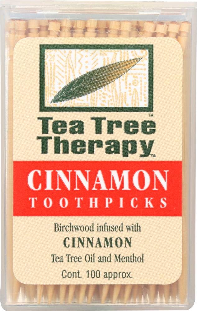 Tea Tree Therapy Cinnamon Toothpicks (1x100 CT) 100 Count (Pack of 1) - NewNest Australia